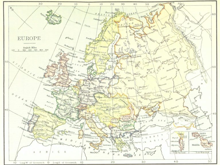 Europe map